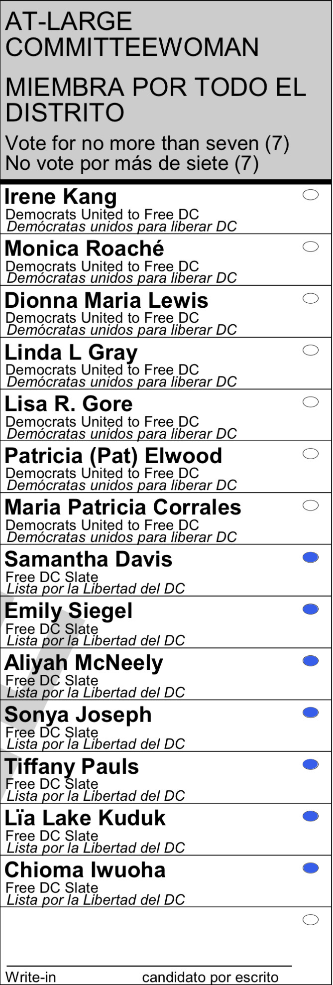 At-Large Committeewoman