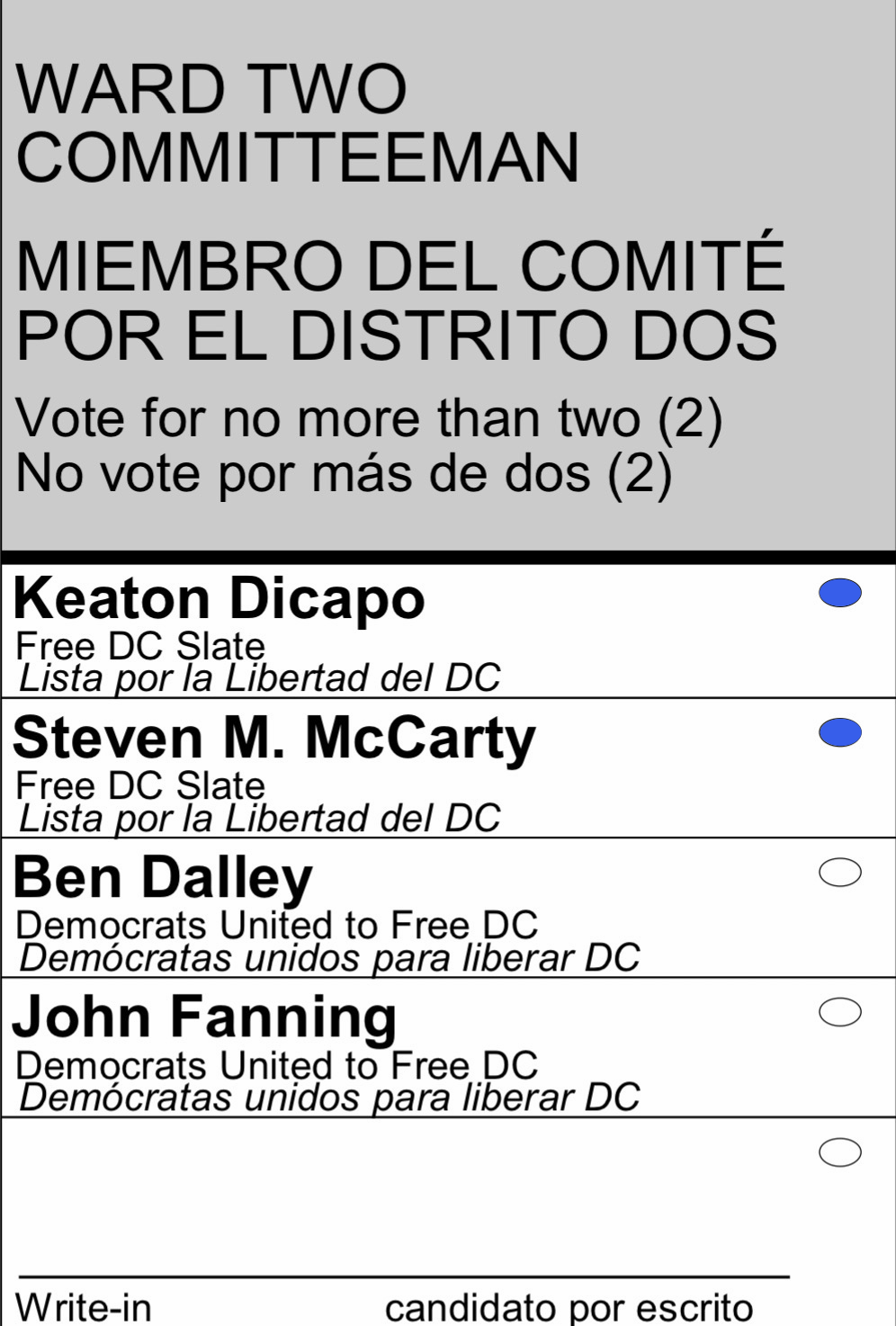 Ward 2 Committeeman
