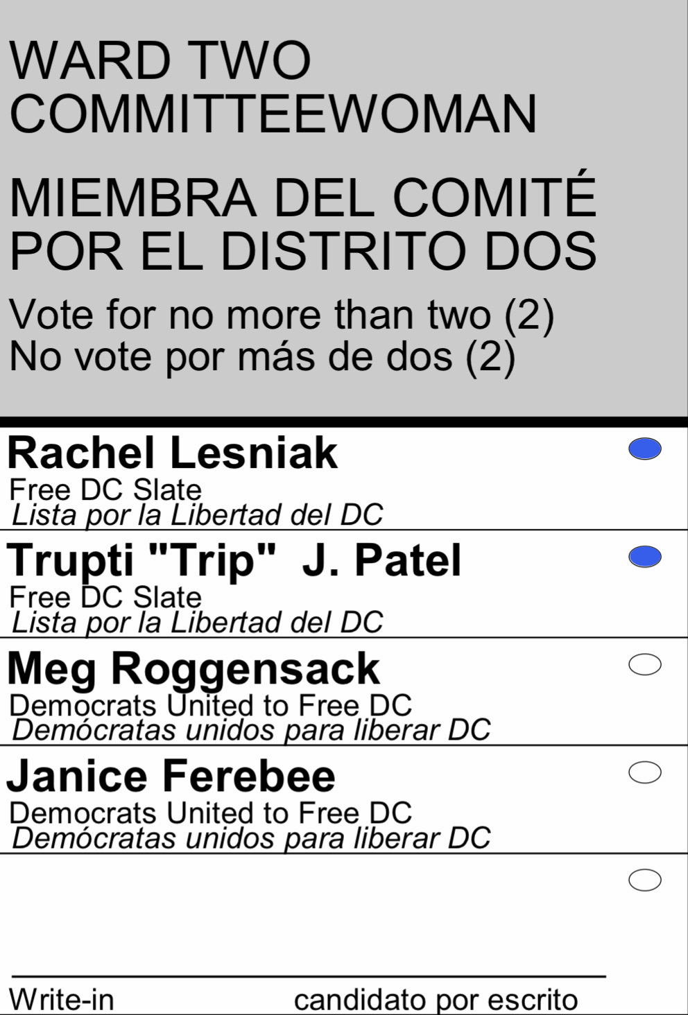 Ward 2 Committeewoman