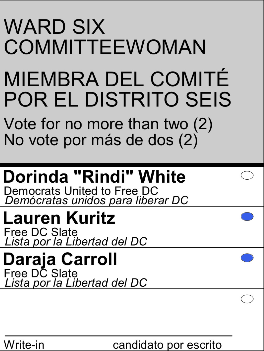 Ward 6 Committeewoman